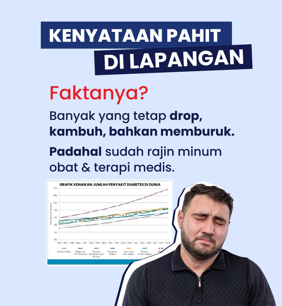 Faktanya, banyak yang tetap drop, kambuh, bahkan memburuk